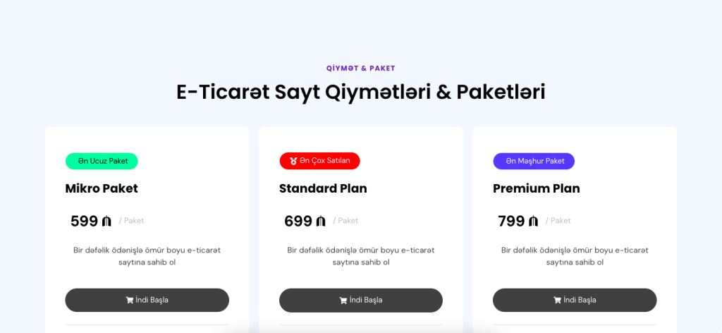 e-ticarət həlləri